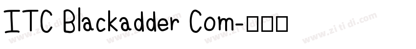 ITC Blackadder Com字体转换